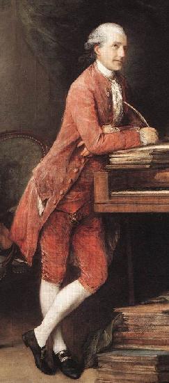 Thomas Gainsborough Portrait of Johann Christian Fischer German composer Sweden oil painting art